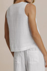 Suvi Linen Top White