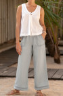 Suvi Linen Top White
