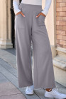 EVALESS Womens Baggy Wide Leg Pants Casual Elastic Waisted Palazzo Harem Pant with Pockets