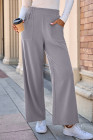 EVALESS Womens Baggy Wide Leg Pants Casual Elastic Waisted Palazzo Harem Pant with Pockets