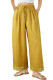 Beige Women's casual wide-leg pants