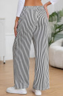 EVALESS Women's Striped Pants 2025 Comfy High Waist Wide Leg Lounge Pants Y2K Casual Lightweight PJ Bottoms with Pockets