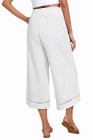 White Women's cropped pants