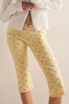 Yellow Cream pants LC7714164-P107