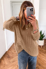 EVALESS Womens Sweaters Casual Spring Summer Crochet Hollow Out Knit Tops Crewneck Long Sleeve Beach Vacation Clothes