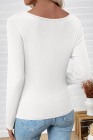 EVALESS Women Long Sleeve Pleated V Neck Rib Knit Slim Fit Shirts Basic Tops 2025 Casual T-Shirt Going Out Workout Outfits