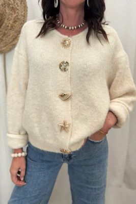 Apricot cardigan sweater LC2712855-P18