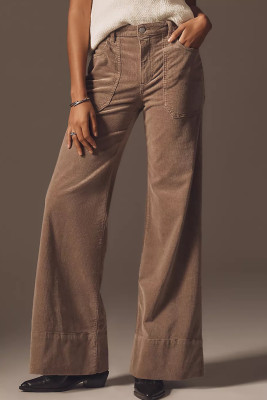 Camel The Rylan High-Rise Flare Jeans by Pilcro: Corduroy Edition LC7876442-P1016