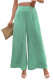 EVALESS Womens High Waisted Button Pleated Wide Leg Pants Beach Vacation Trouses
