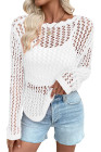 EVALESS Off The Shoulder Loose Knit Summer Sweater for Women Beach Vacation Clothes for Women Trendy 2026