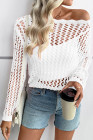 EVALESS Off The Shoulder Loose Knit Summer Sweater for Women Beach Vacation Clothes for Women Trendy 2026