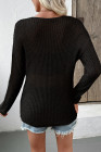 EVALESS Womens Sweaters Casual Spring Summer Crochet Hollow Out Knit Tops Crewneck Long Sleeve Beach Vacation Clothes
