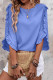 EVALESS 3/4 Length Sleeve Womens Tops Dressy Casual Blouses Crewneck Ruffle Sleeve Shirts Spring Outfits Business Work Tops