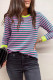 EVALESS Womens Crewneck Long Sleeve Tops Casual Polka Dots Tops Summer Fall 2025 Tshirts Shirts