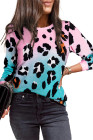 EVALESS Womens Crewneck Long Sleeve Tops Casual Polka Dots Tops Summer Fall 2025 Tshirts Shirts