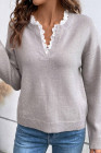Gray Knit Pullover