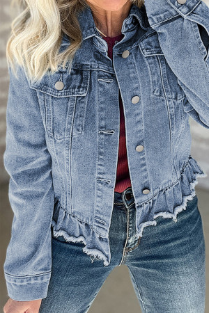 Dusk Blue Denim Jacket LC788944-P704