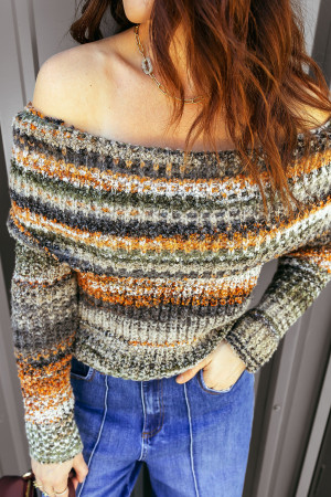 Gold Flame sweater LC2728151-P5014