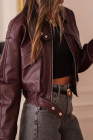 Burgundy jacket