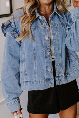 Dusk Blue Denim Jacket LC788943-P704