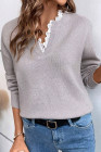 Gray Knit Pullover