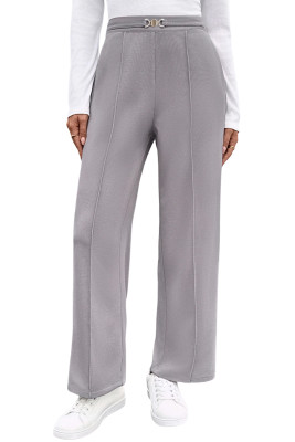 EVAELSS Wide Leg Pants Women Straight Elastic High Waisted Work Slacks Business Casual Pleated Dress Pants Trousers LC7714128-P7011