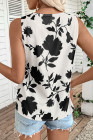 EVALESS Women's Tank Tops Summer V Neck Sleeveless Shirts Blouses Floral Print Boho Babydoll Tops