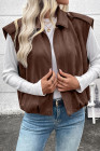 EVALESS Womens Vest Faux Suede Sleeveless Jackets Fashion Spring 2026 Y2K Cropped Jacket Trendy Streetwear with Pockets