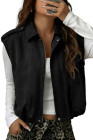 EVALESS Womens Vest Faux Suede Sleeveless Jackets Fashion Spring 2026 Y2K Cropped Jacket Trendy Streetwear with Pockets