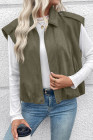 EVALESS Womens Vest Faux Suede Sleeveless Jackets Fashion Spring 2026 Y2K Cropped Jacket Trendy Streetwear with Pockets