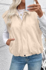 EVALESS Womens Vest Faux Suede Sleeveless Jackets Fashion Spring 2026 Y2K Cropped Jacket Trendy Streetwear with Pockets