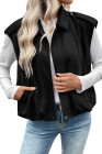 EVALESS Womens Vest Faux Suede Sleeveless Jackets Fashion Spring 2026 Y2K Cropped Jacket Trendy Streetwear with Pockets