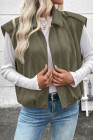 EVALESS Womens Vest Faux Suede Sleeveless Jackets Fashion Spring 2026 Y2K Cropped Jacket Trendy Streetwear with Pockets
