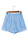 EVALESS Boxer Shorts for Women Plaid Pajama Ruffle Shorts Fashion 2026 Summer Beach Bottoms Lounge Shorts with Pockets