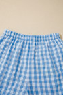 EVALESS Boxer Shorts for Women Plaid Pajama Ruffle Shorts Fashion 2026 Summer Beach Bottoms Lounge Shorts with Pockets