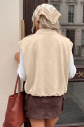 EVALESS Womens Vest Faux Suede Sleeveless Jackets Fashion Spring 2026 Y2K Cropped Jacket Trendy Streetwear with Pockets