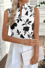 EVALESS Tank Tops for Women 2026 Casual V Neck Sleeveless Summer Tops Floral Print Tank Top Spring Fashion Shirts Blouses
