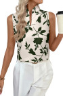 EVALESS Tank Tops for Women 2026 Casual V Neck Sleeveless Summer Tops Floral Print Tank Top Spring Fashion Shirts Blouses