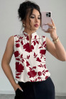 EVALESS Tank Tops for Women 2026 Casual V Neck Sleeveless Summer Tops Floral Print Tank Top Spring Fashion Shirts Blouses