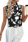 EVALESS Tank Tops for Women 2026 Casual V Neck Sleeveless Summer Tops Floral Print Tank Top Spring Fashion Shirts Blouses