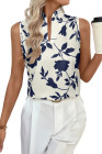 EVALESS Tank Tops for Women 2026 Casual V Neck Sleeveless Summer Tops Floral Print Tank Top Spring Fashion Shirts Blouses
