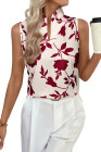 EVALESS Tank Tops for Women 2026 Casual V Neck Sleeveless Summer Tops Floral Print Tank Top Spring Fashion Shirts Blouses