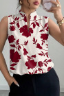 EVALESS Tank Tops for Women 2026 Casual V Neck Sleeveless Summer Tops Floral Print Tank Top Spring Fashion Shirts Blouses