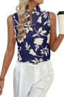 EVALESS Tank Tops for Women 2026 Casual V Neck Sleeveless Summer Tops Floral Print Tank Top Spring Fashion Shirts Blouses