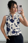 EVALESS Tank Tops for Women 2026 Casual V Neck Sleeveless Summer Tops Floral Print Tank Top Spring Fashion Shirts Blouses