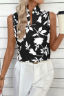 EVALESS Tank Tops for Women 2026 Casual V Neck Sleeveless Summer Tops Floral Print Tank Top Spring Fashion Shirts Blouses