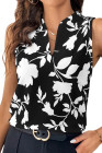 EVALESS Tank Tops for Women 2026 Casual V Neck Sleeveless Summer Tops Floral Print Tank Top Spring Fashion Shirts Blouses