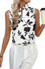 EVALESS Tank Tops for Women 2026 Casual V Neck Sleeveless Summer Tops Floral Print Tank Top Spring Fashion Shirts Blouses