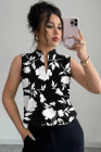 EVALESS Tank Tops for Women 2026 Casual V Neck Sleeveless Summer Tops Floral Print Tank Top Spring Fashion Shirts Blouses