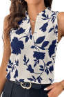 EVALESS Tank Tops for Women 2026 Casual V Neck Sleeveless Summer Tops Floral Print Tank Top Spring Fashion Shirts Blouses